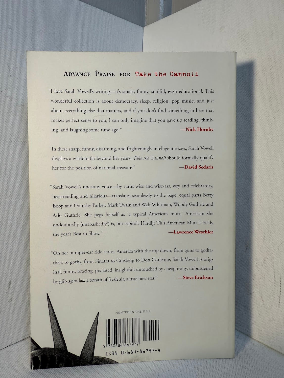 Take the Cannoli by Sarah Vowell