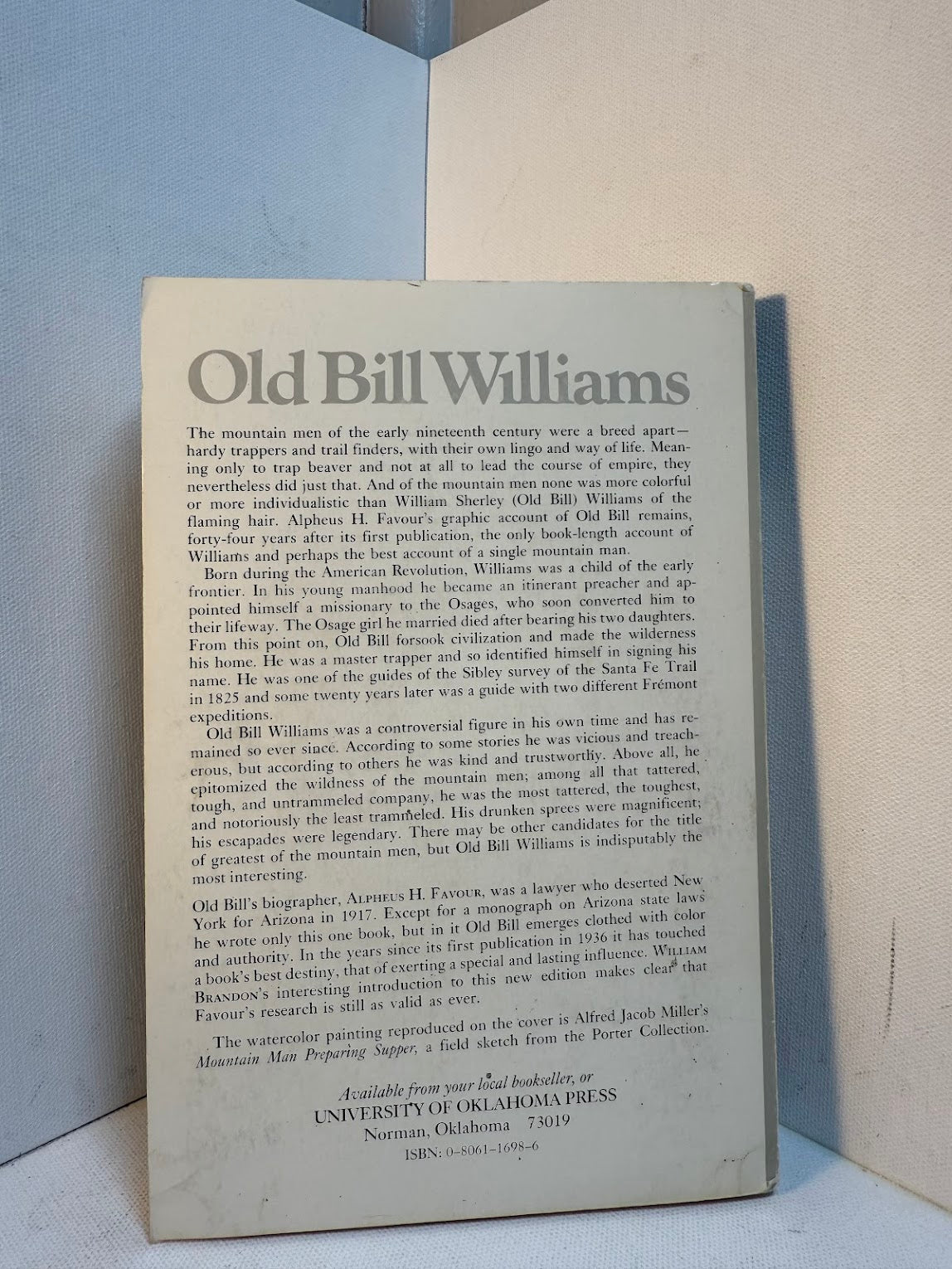 Old Bill Williams Mountain Man by Alpheus H. Favour