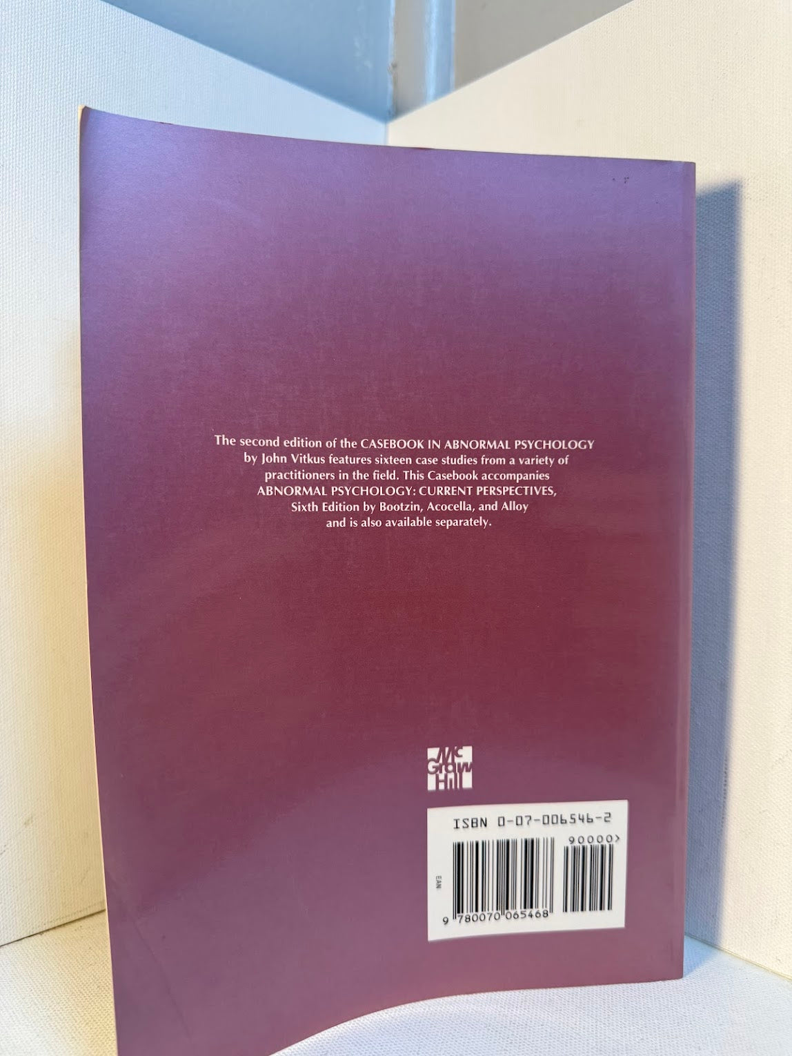 Casebook in Abnormal Psychology by John Vitkus