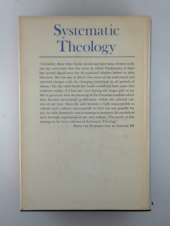 Systematic Theology Three Volumes in One by Paul Tillich