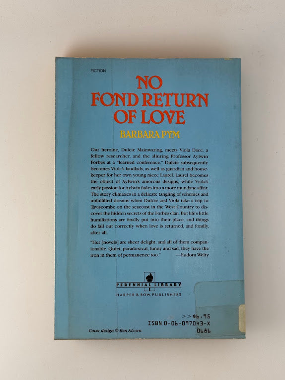 No Fond Return of Love by Barbara Pym