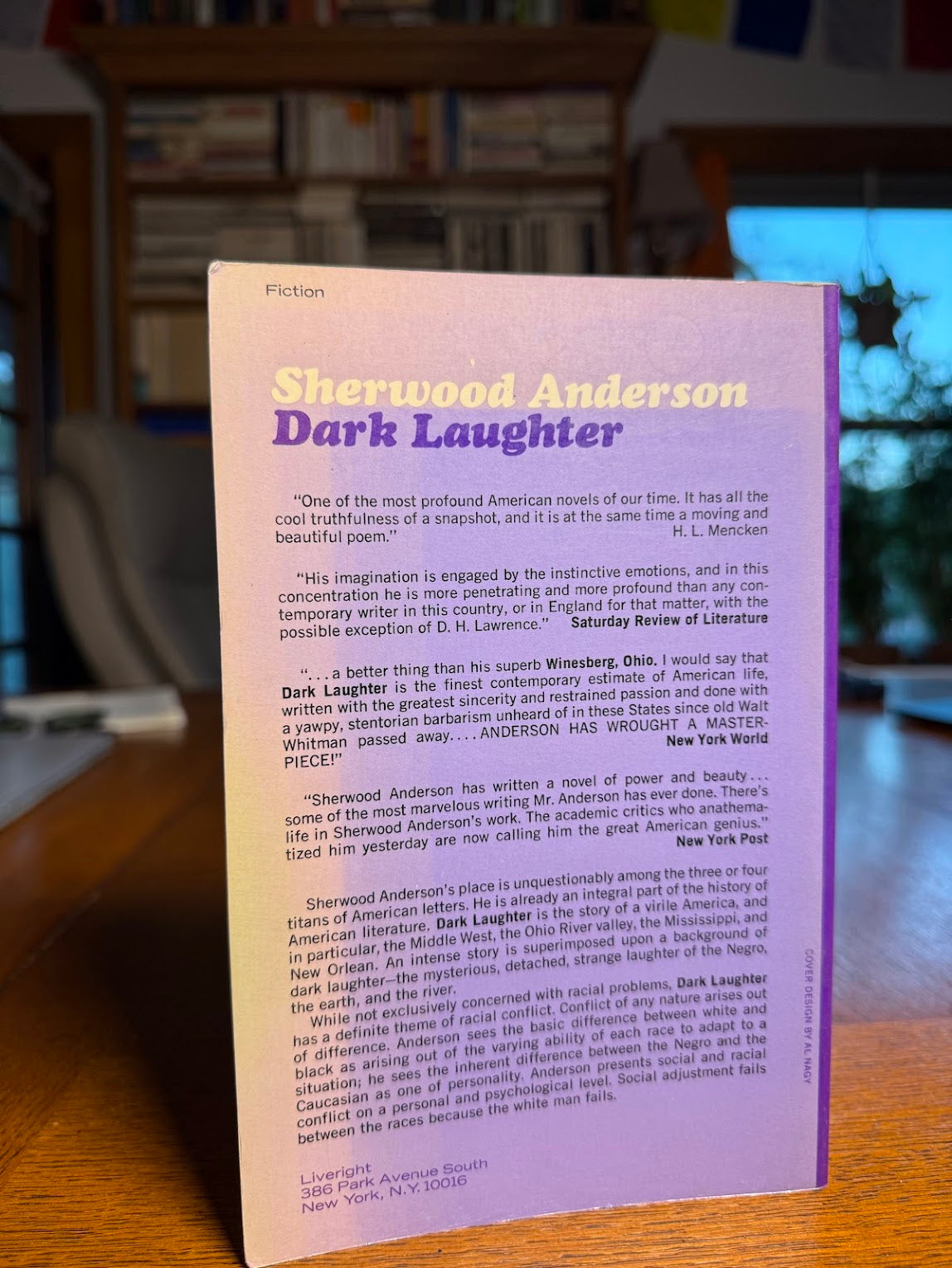 Dark Laughter by Sherwood Anderson