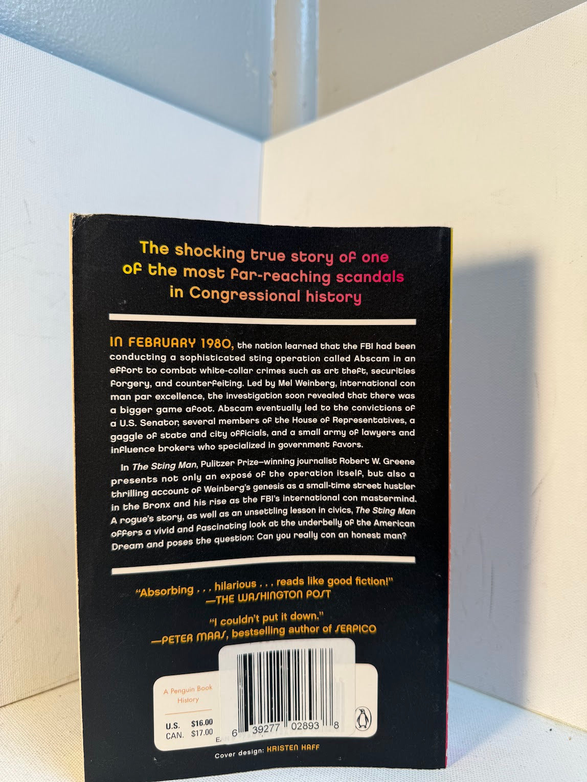The Sting Man - Inside Abscam by Robert W. Greene