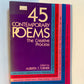 45 Contemporary Poems - The Creative Process edited by Alberta T. Turner