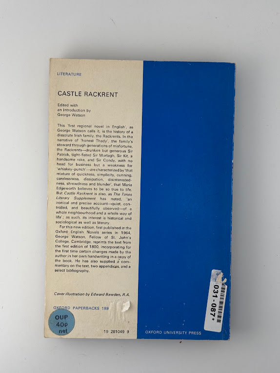 Castle Rackrent by Maria Edgeworth