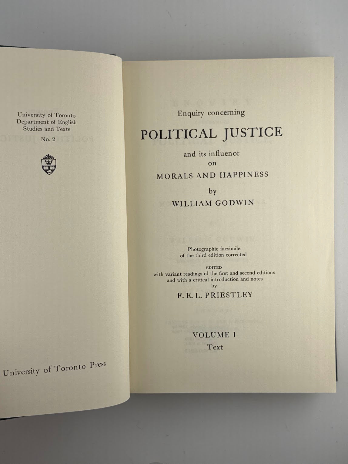 Enquiry Concerning Political Justice by William Godwin