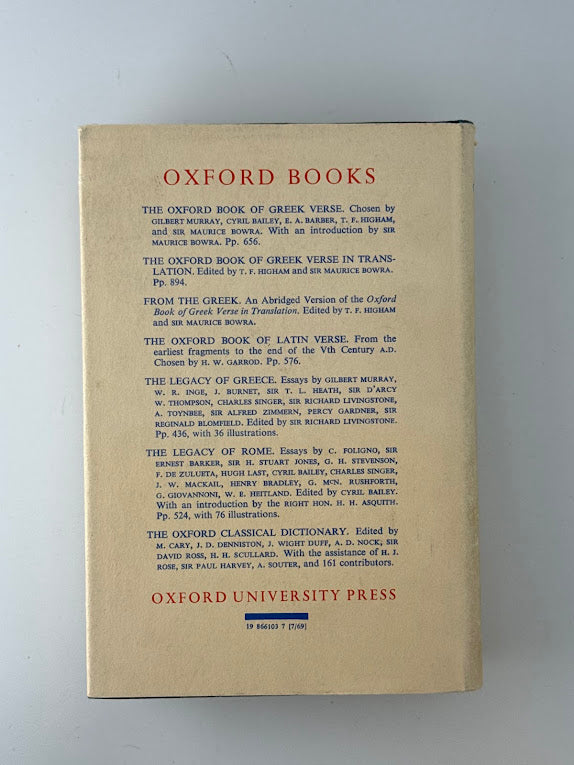 The Oxford Companion to Classical Literature edited by Sir Paul Harvey