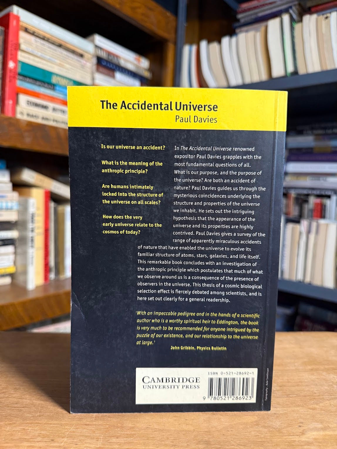 The Accidental Universe by Paul Davies