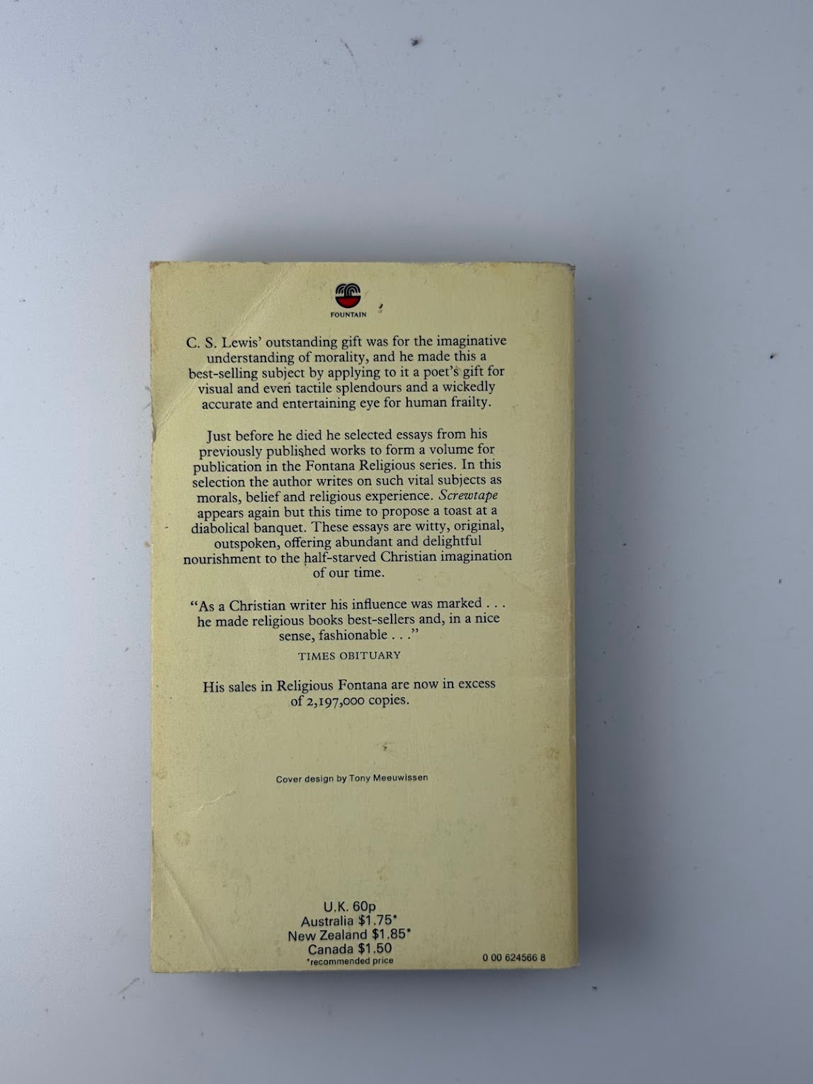 Screwtape Proposes A Toast and Other Pieces by C.S. Lewis