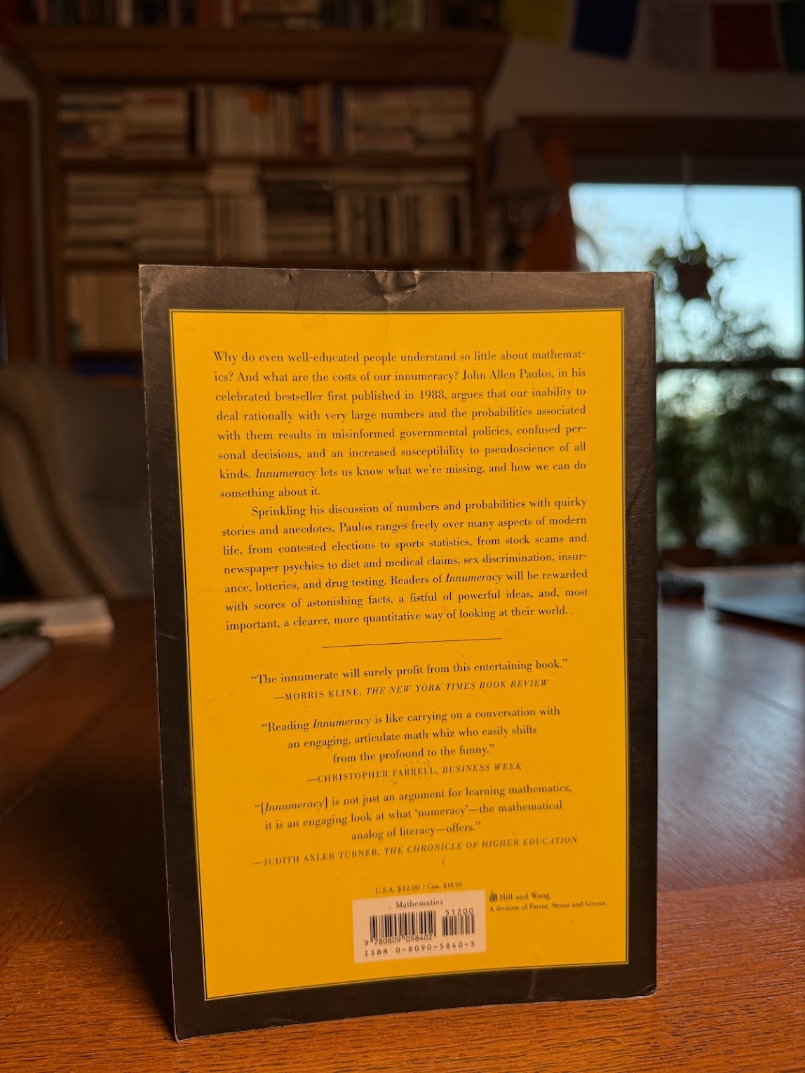 Innumeracy by John Allen Paulos