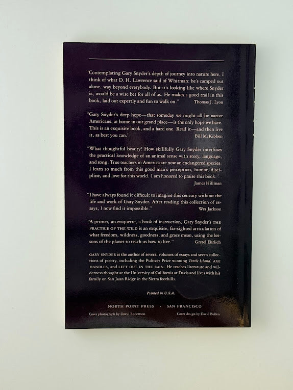 The Practice of the Wild by Gary Snyder