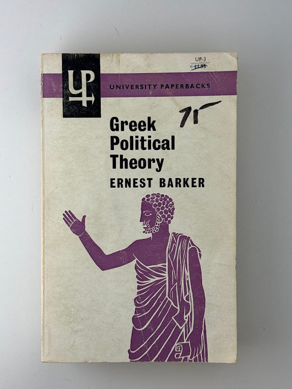 Greek Political Theory by Ernest Barker
