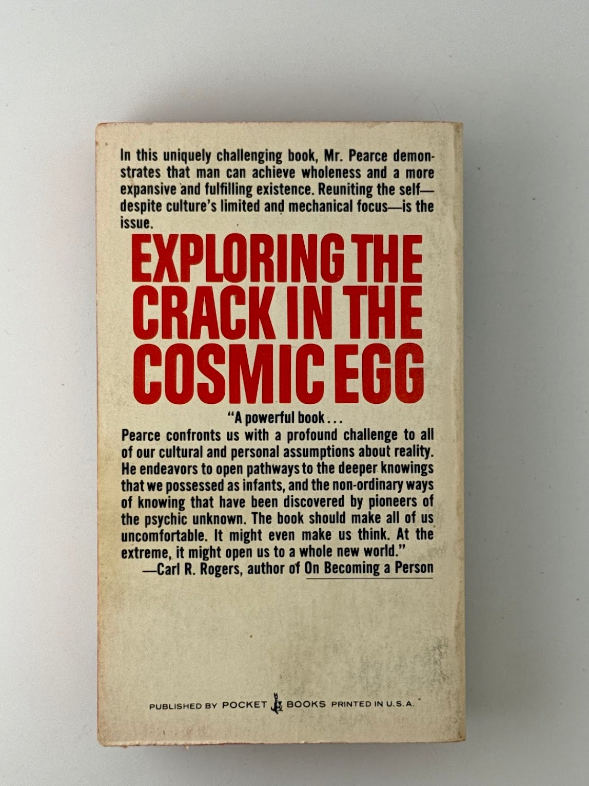 Exploring the Crack in the Cosmic Egg by Joseph Chilton Pearce