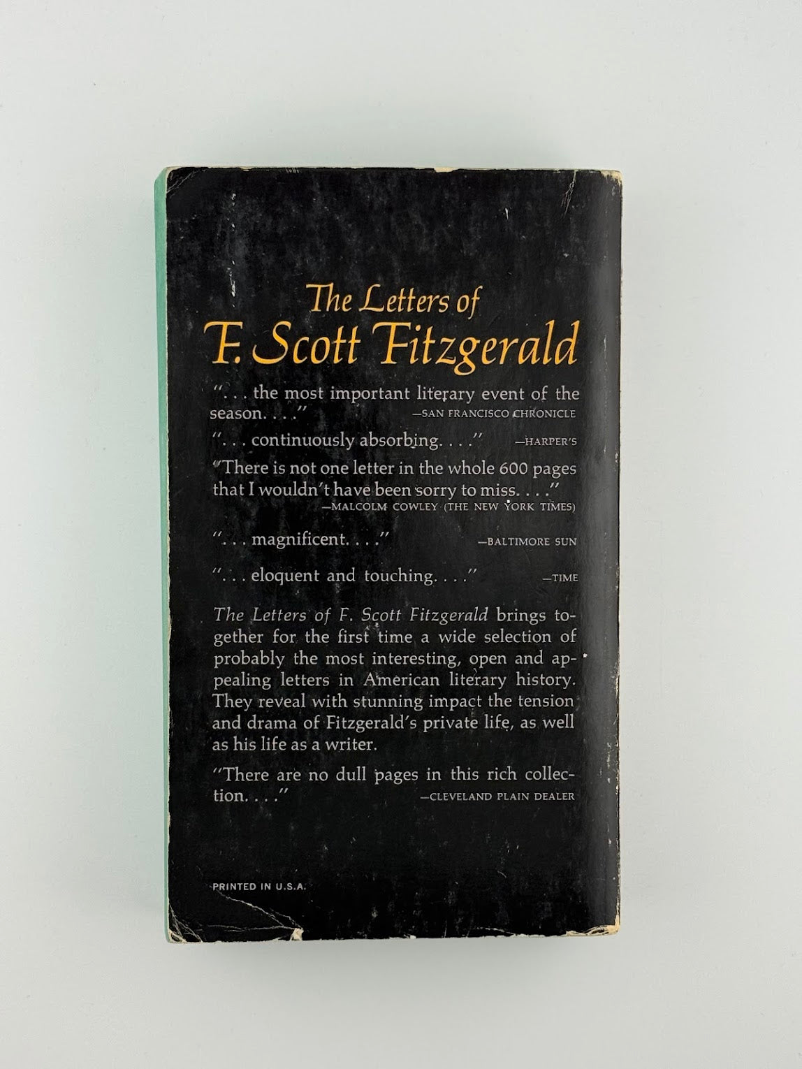 The Letters of F. Scott Fitzgerald