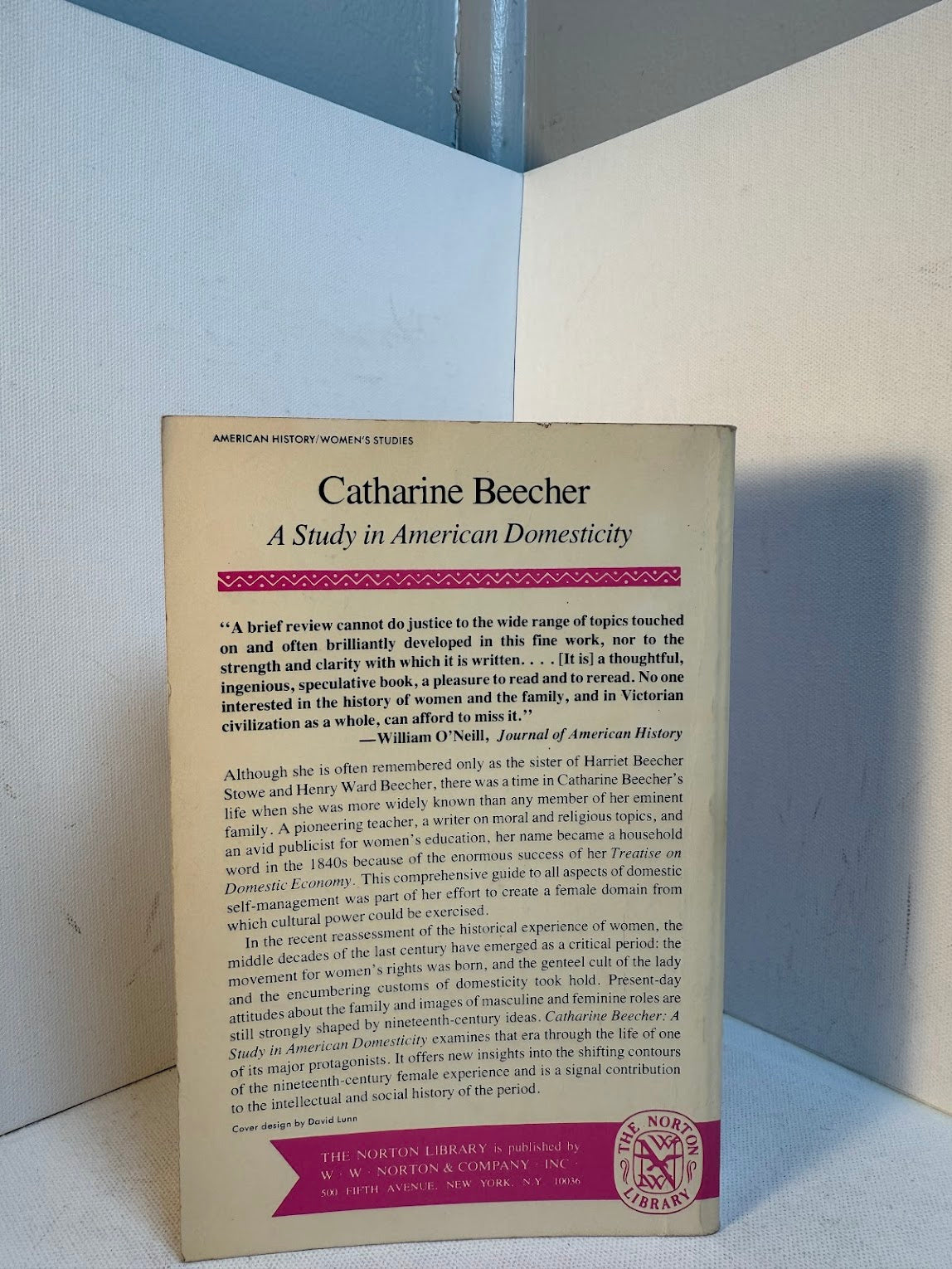 Catherine Beecher - A Study in American Domesticity by Kathryn Kish Sklar