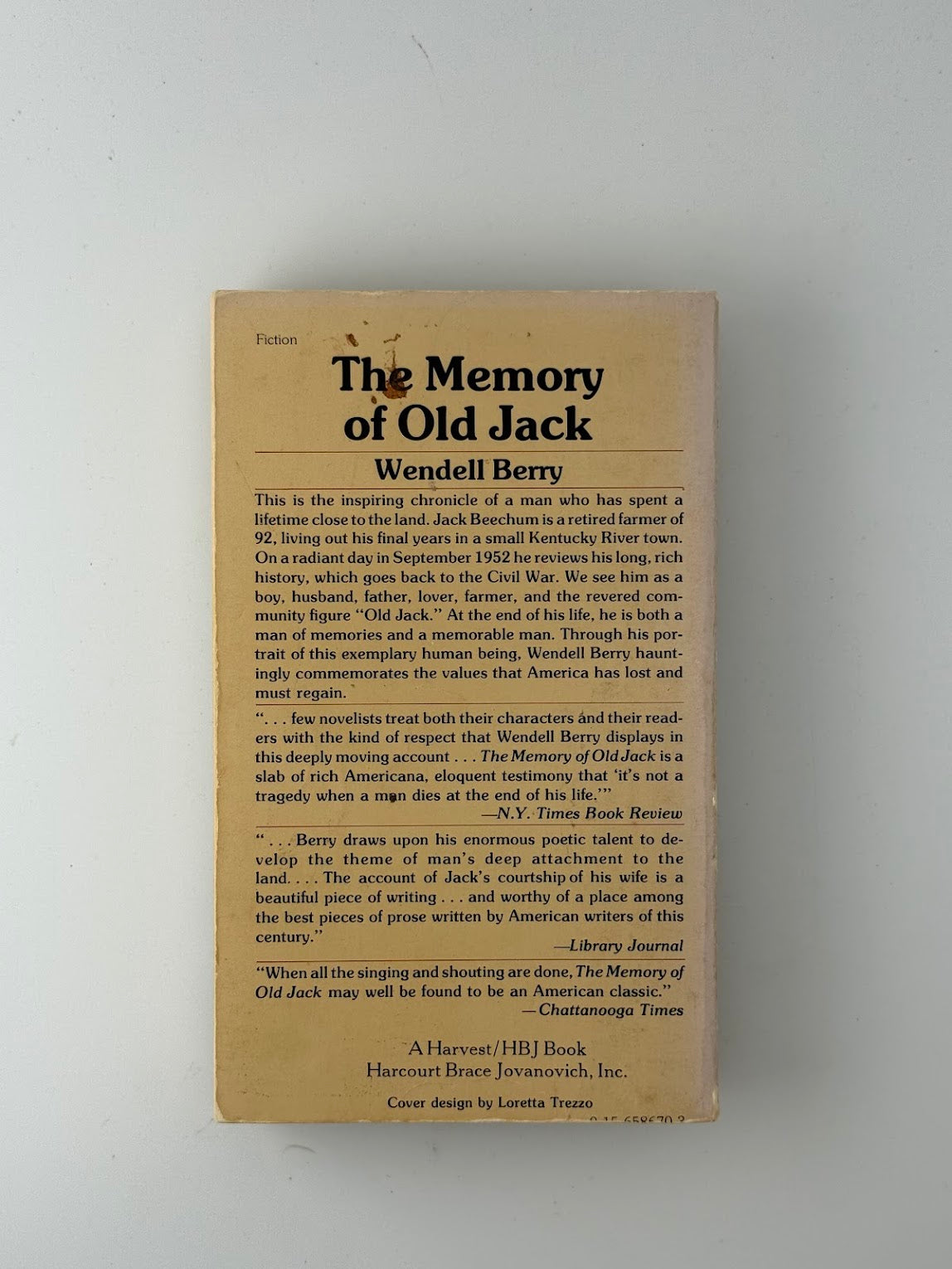 The Memory of Old Jack by Wendell Berry