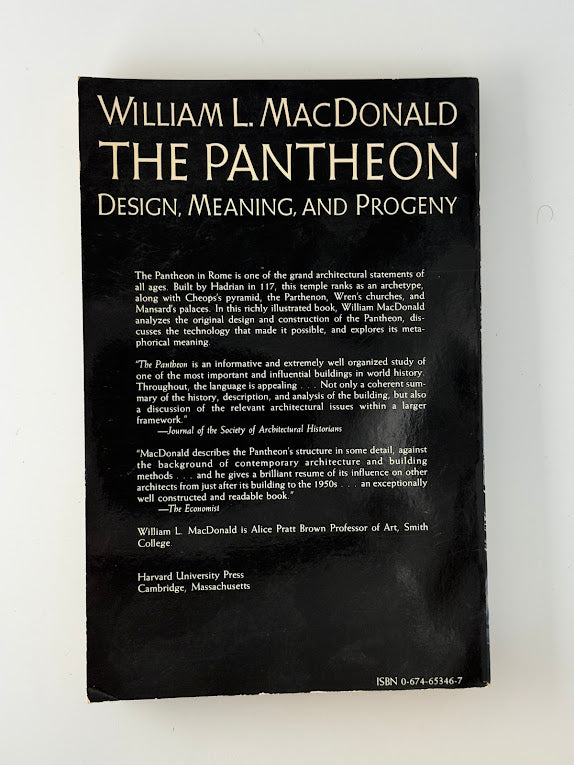 The Pantheon by William L. MacDonald