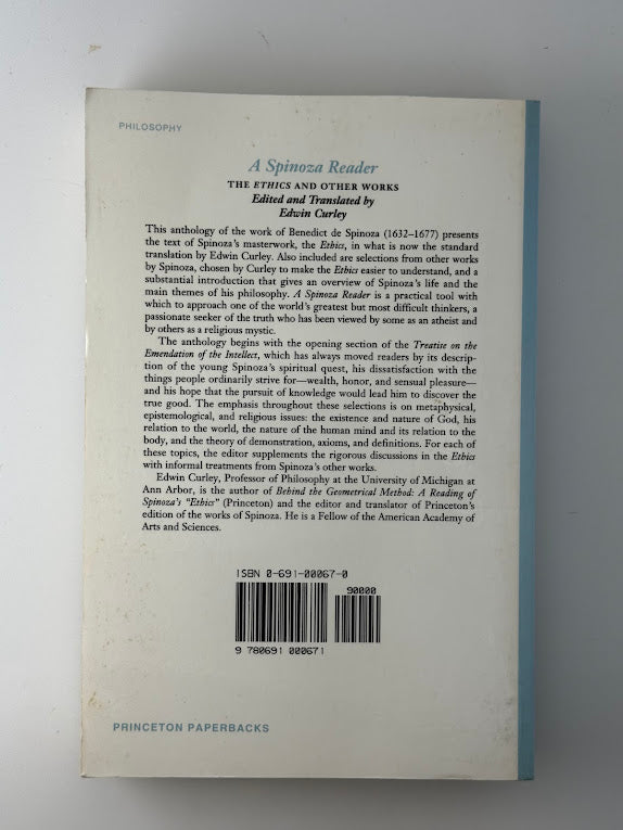 A Spinoza Reader