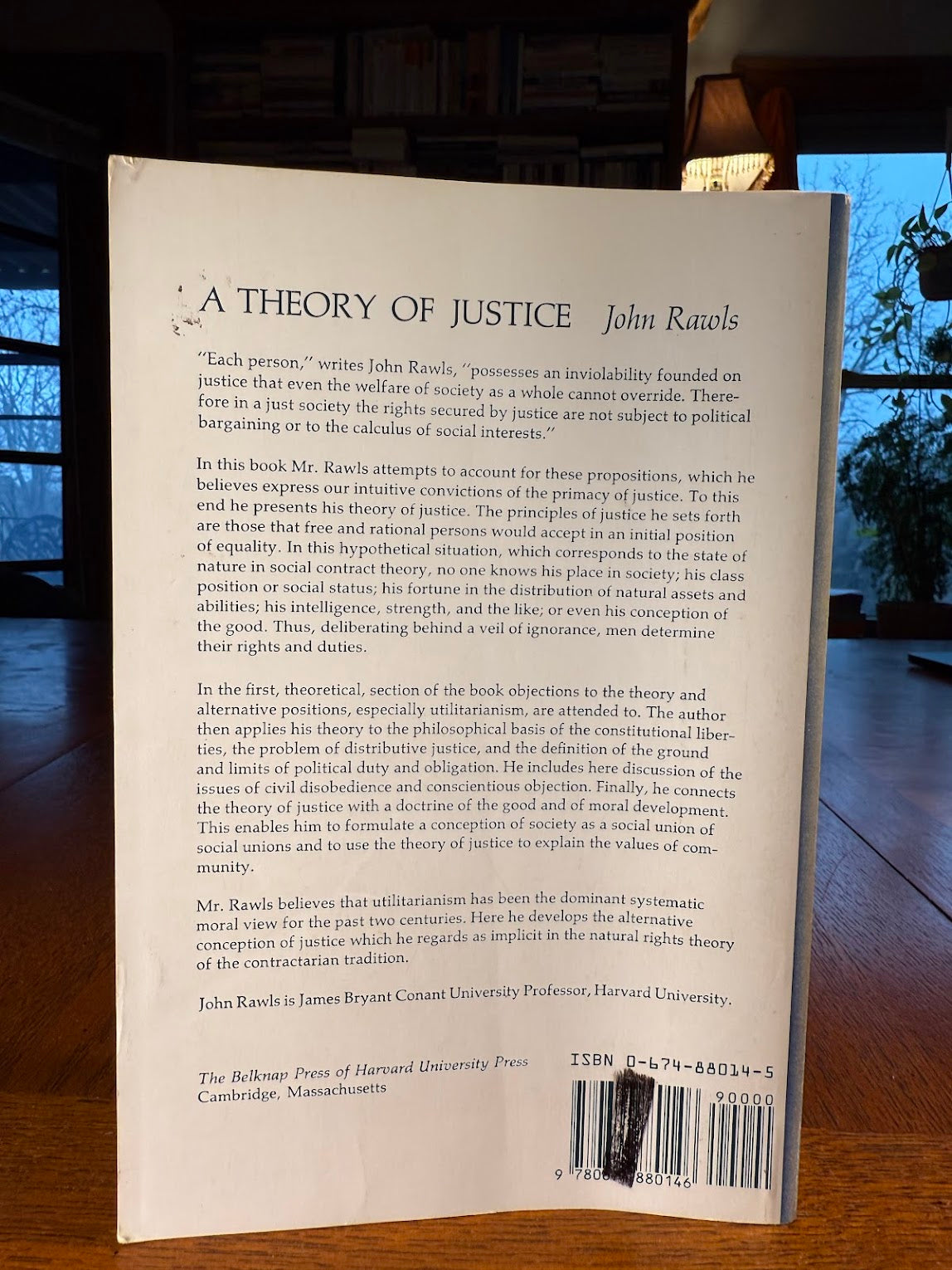 A Theory of Justice by John Rawls