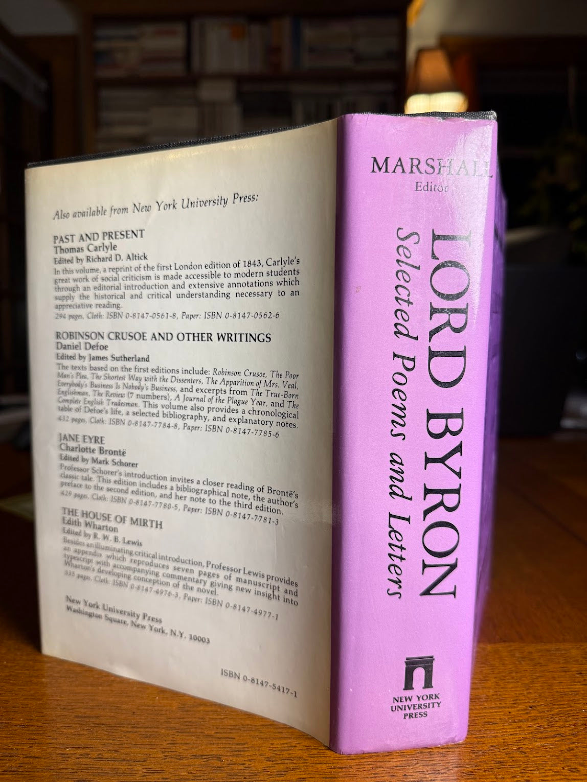 Selected Poems and Letters by Lord Byron