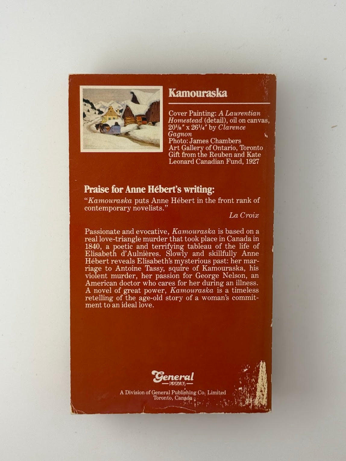 Kamouraska by Anne Hebert