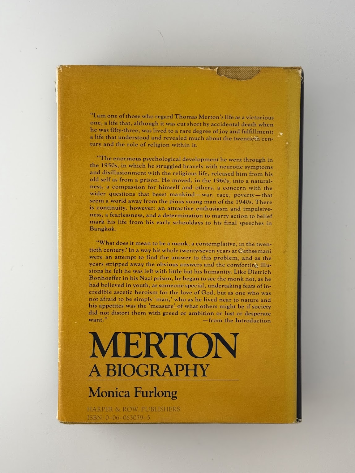 Merton A Biography by Monica Furlong