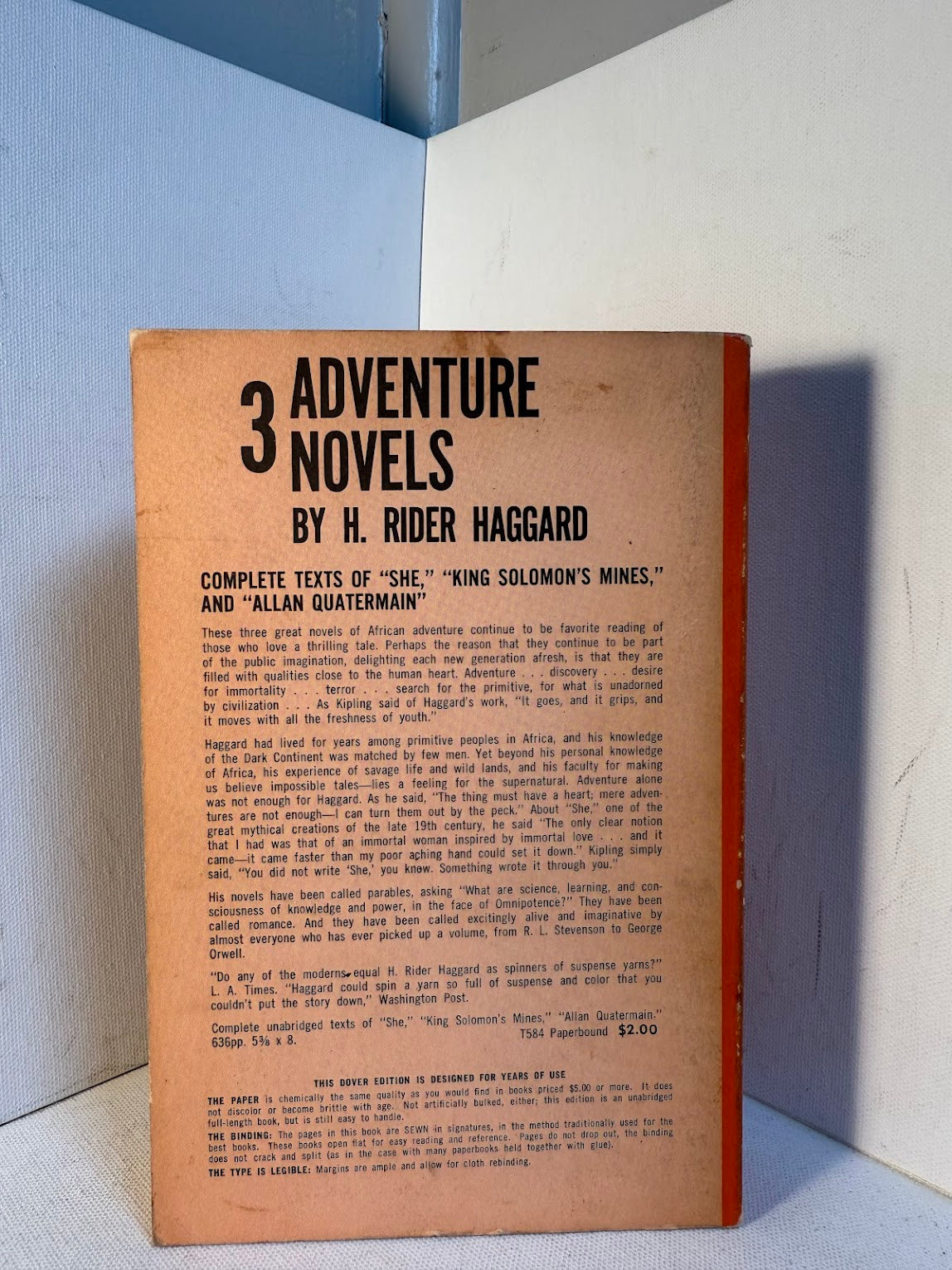 3 Adventure Novels by H. Rider Haggard