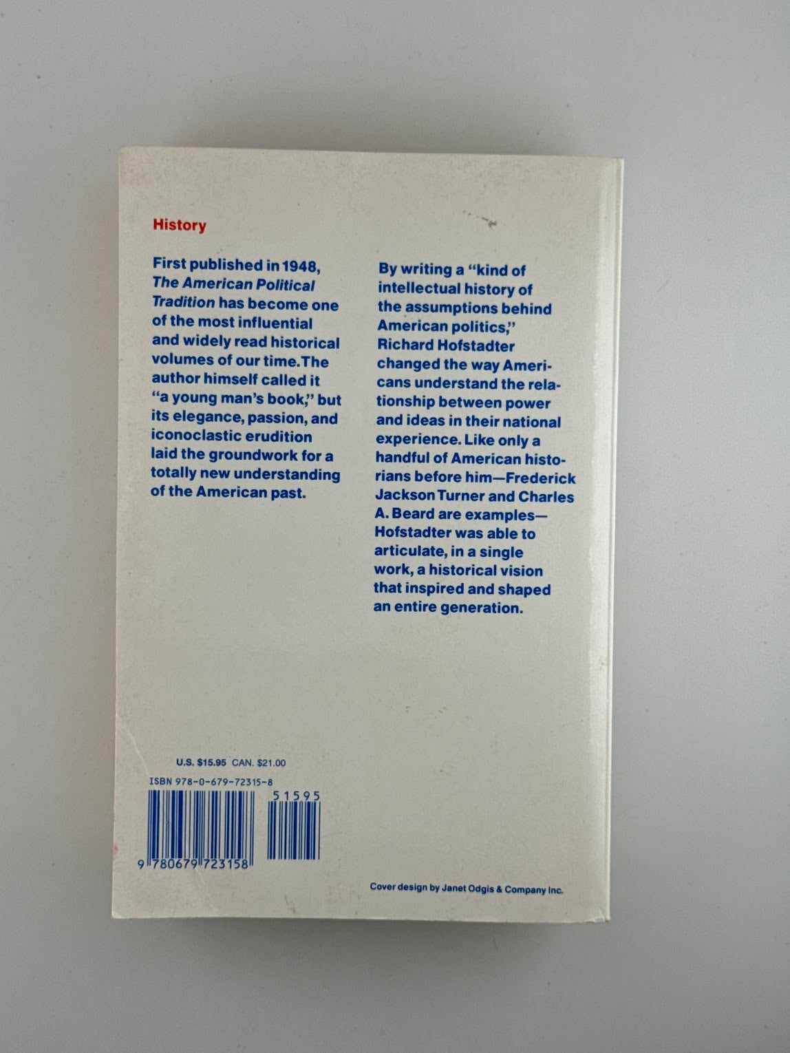 The American Political Tradition by Richard Hofstadter