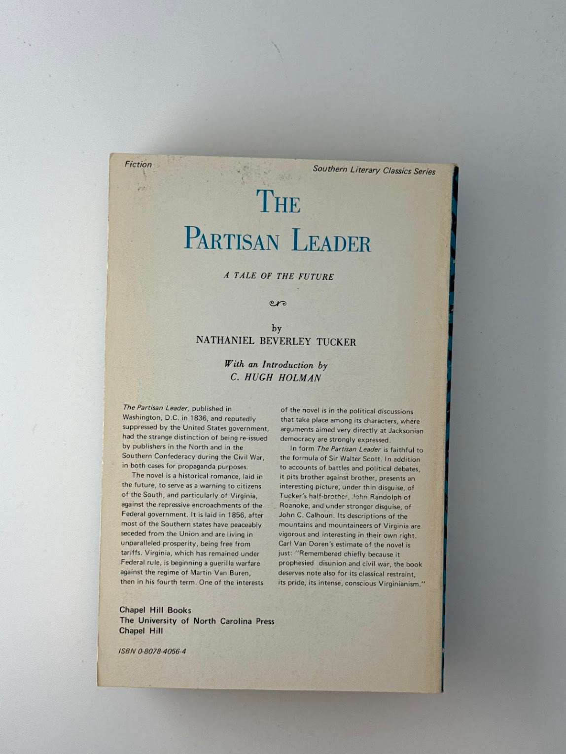 The Partisan Leader by Nathaniel Beverley Tucker