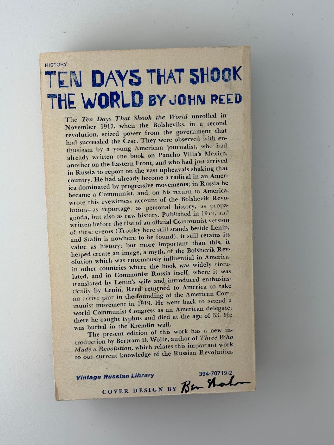 Ten Days That Shook The World by John Reed
