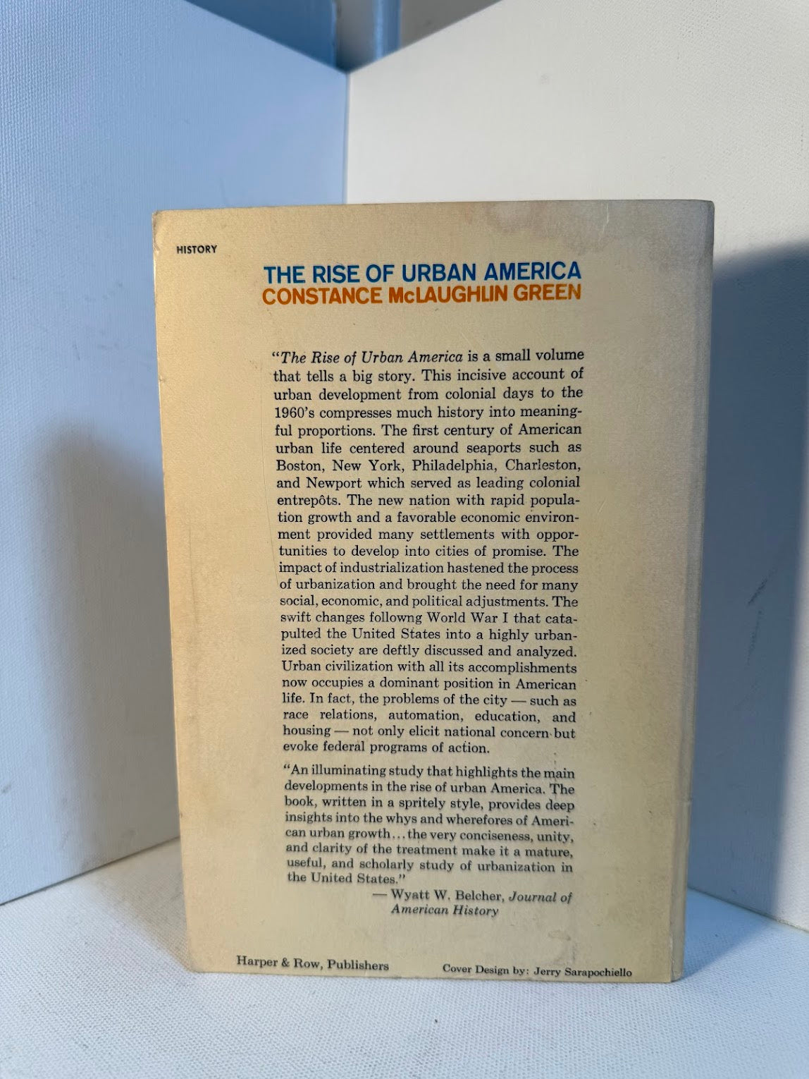 The Rise of Urban America by Constance McLaughlin Green