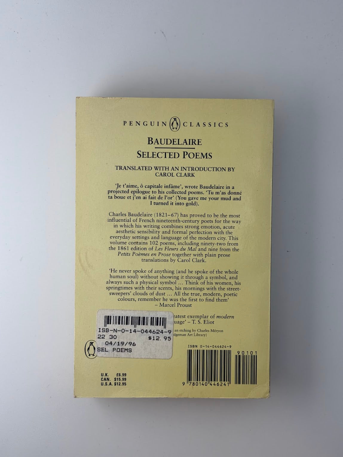 Selected Poems by Baudelaire