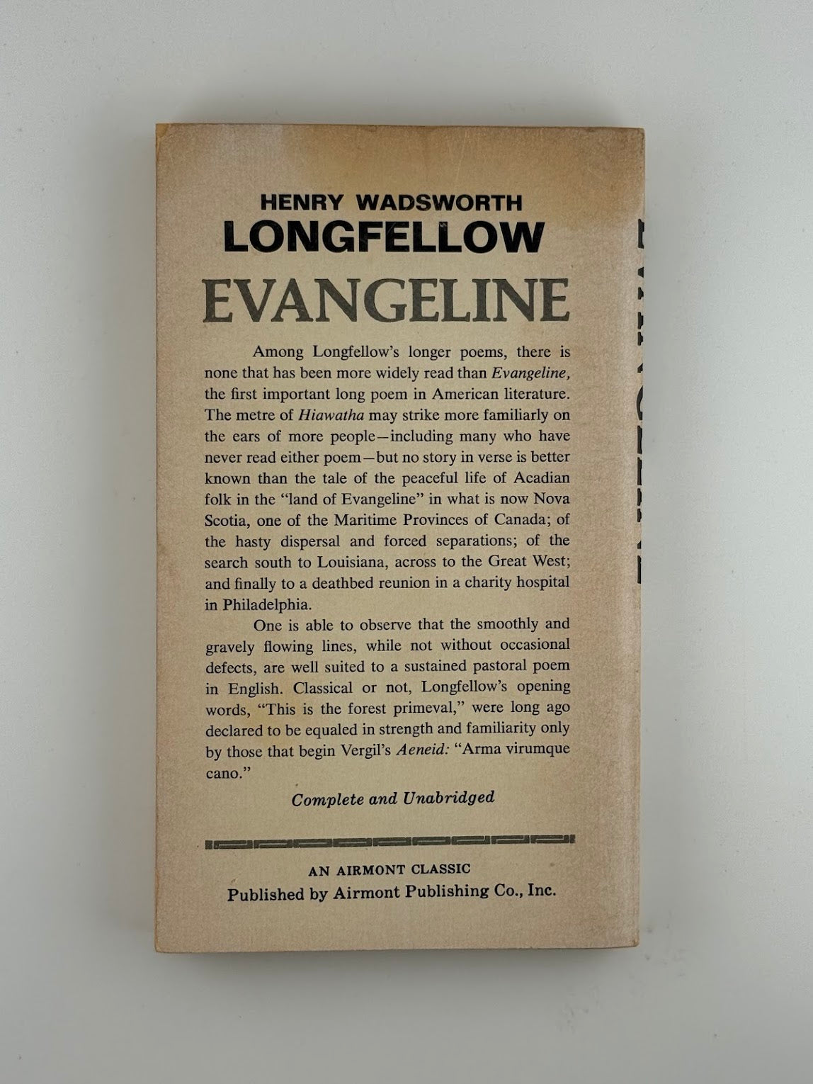 Evangeline by Henry Wadsworth Longfellow