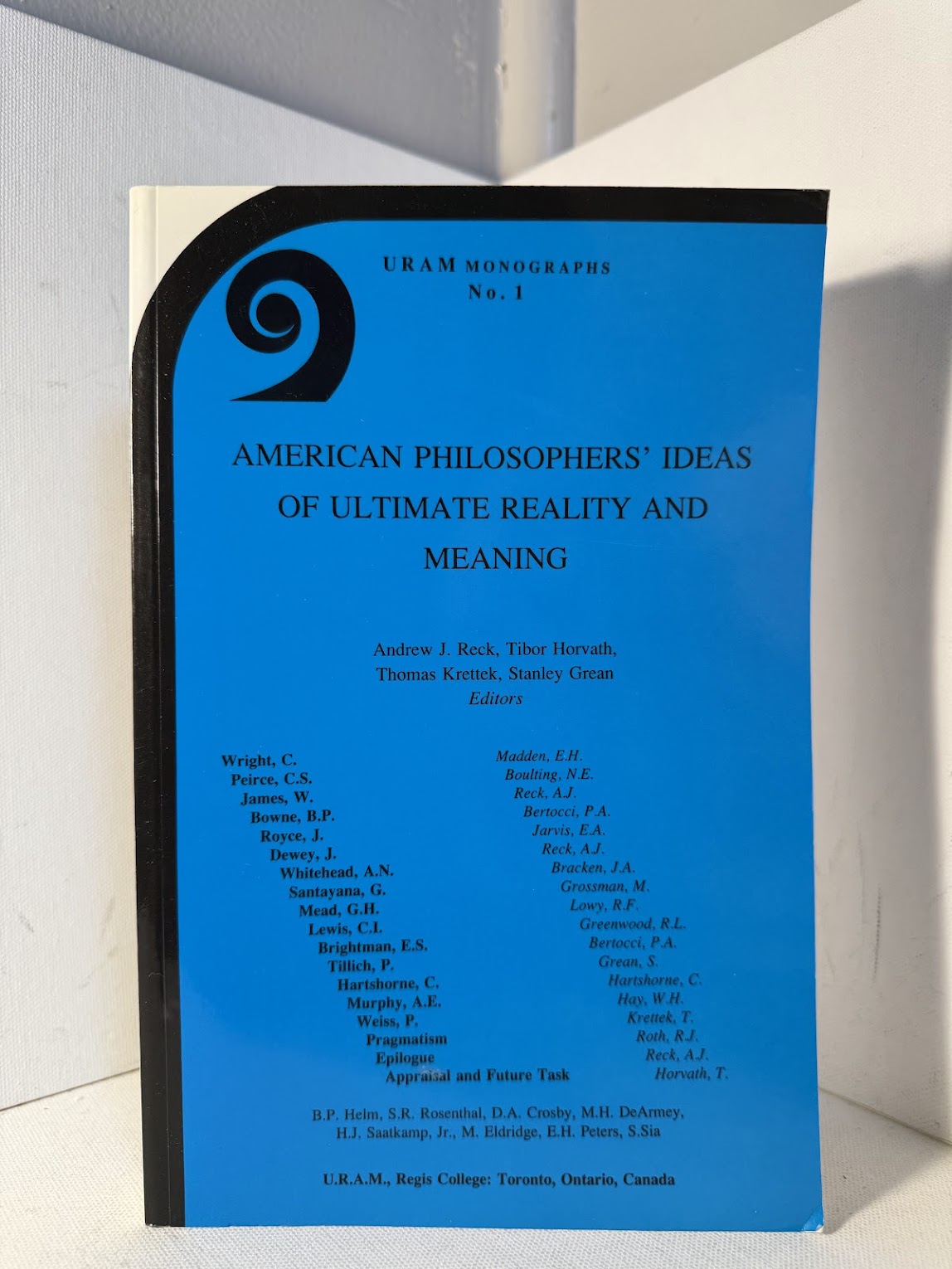 American Philosophers' Ideas of Ultimate Reality and Meaning