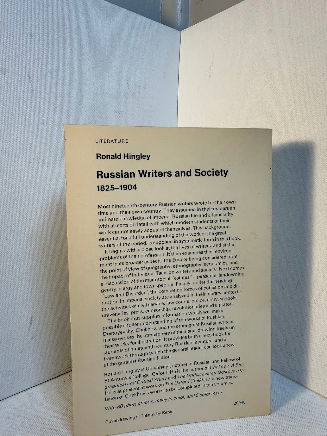 Russian Writers and Society 1825-1904 by Ronald Hingley
