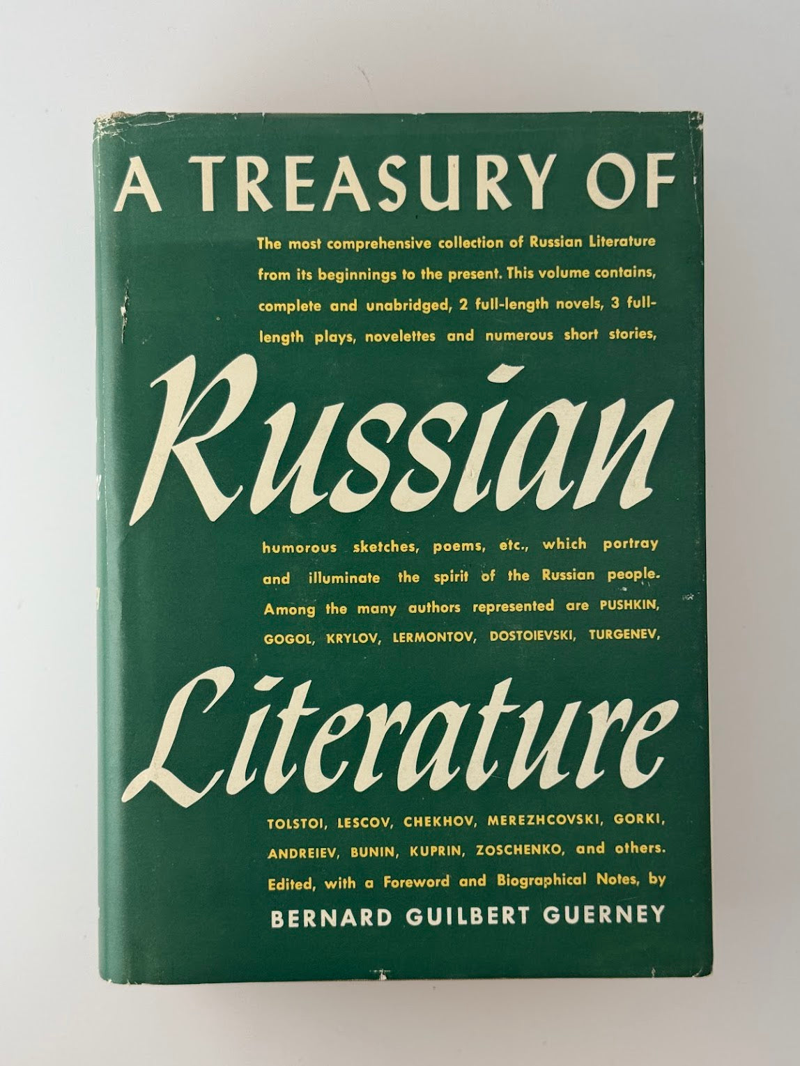 A Treasury of Russian Literature by Bernard Guilbert Guerney
