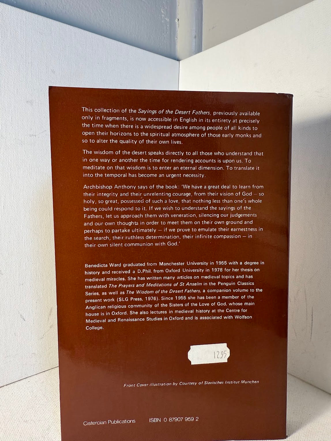 The Sayings of the Desert Fathers translated by Benedicta Ward