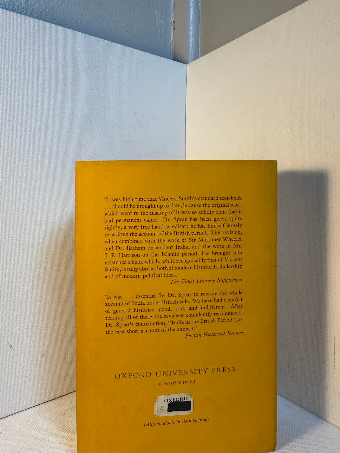 The Oxford History of India by Vincent A. Smith