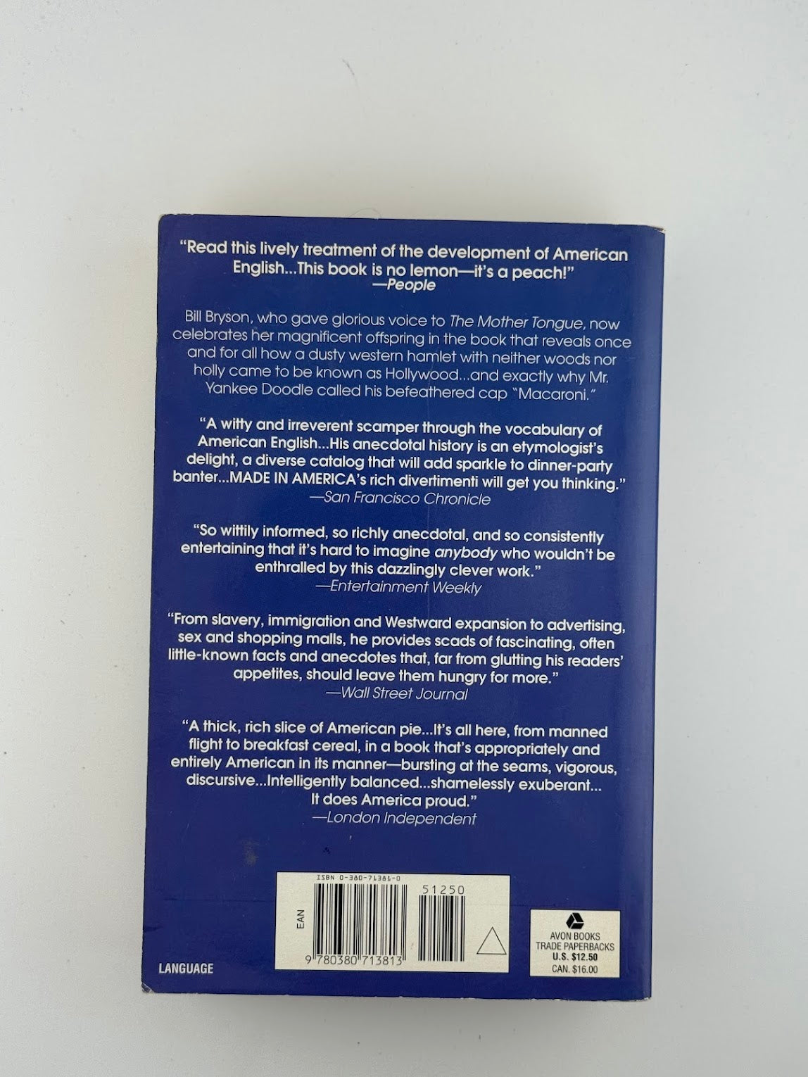 Made in America by Bill Bryson