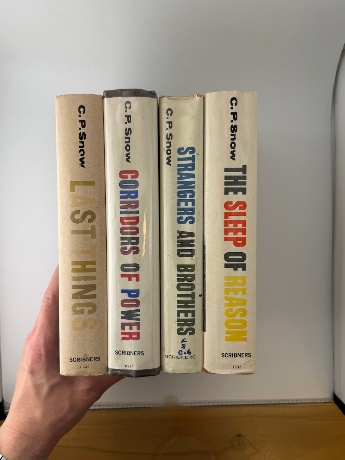 4 volumes from C.P. Snow Strangers and Brothers