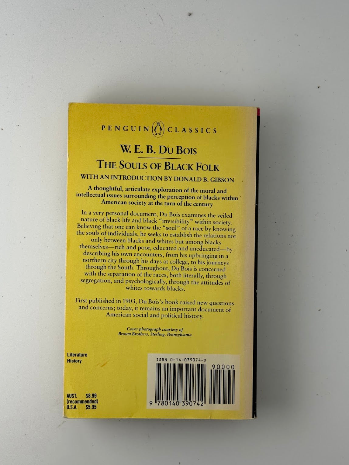 The Souls of Black Folk by W.E.B. Du Bois