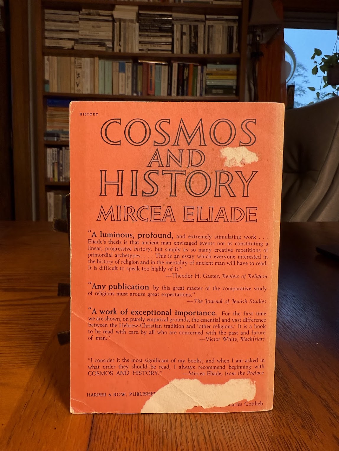 Cosmos and History by Mircea Eliade