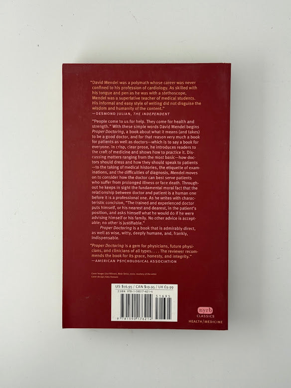 Proper Doctoring by David Mendel