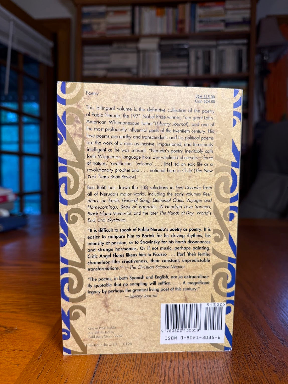 Five Decades: Poems 1925-1970 by Pablo Neruda