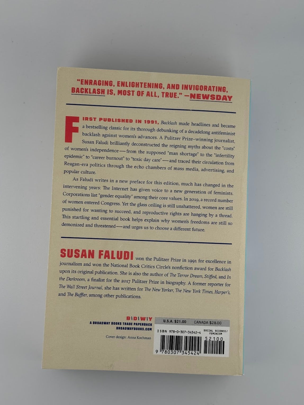 Back,Lash by Susan Faludi