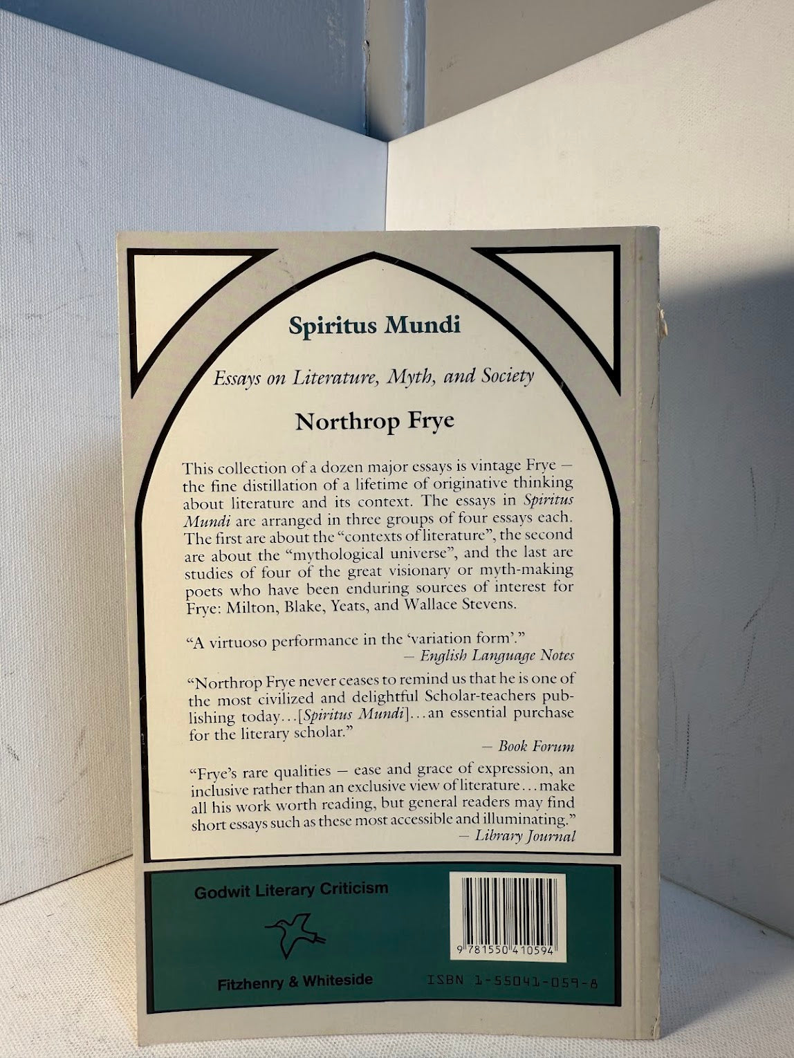 Spiritus Mundi by Northrop Frye