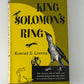 King Solomon's Ring by Konrad Lorenz