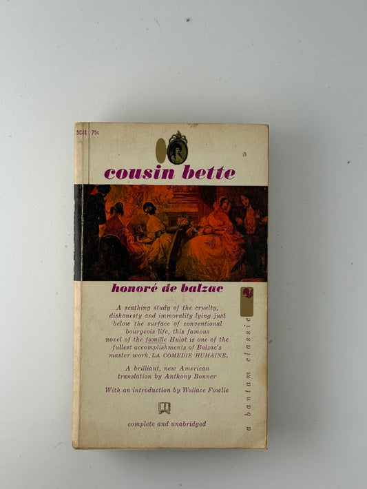 Cousin Bette by Honore de Balzac