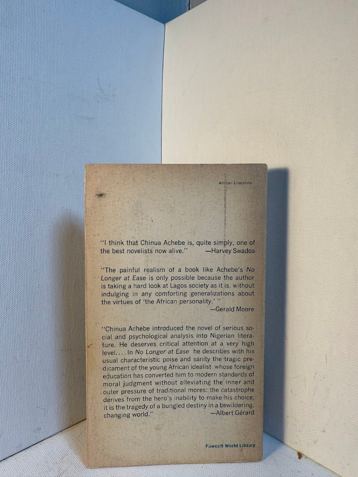 No Longer at Ease by Chinua Achebe