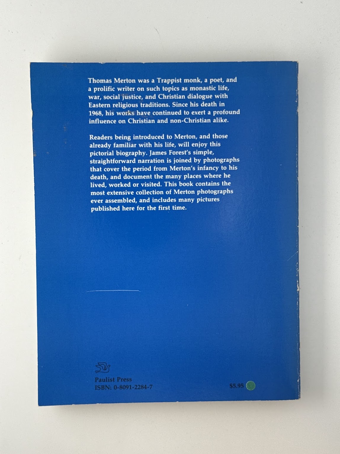 Thomas Merton A Pictorial Biography by James Forest